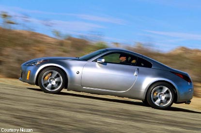 Driving a nissan 350z in winter