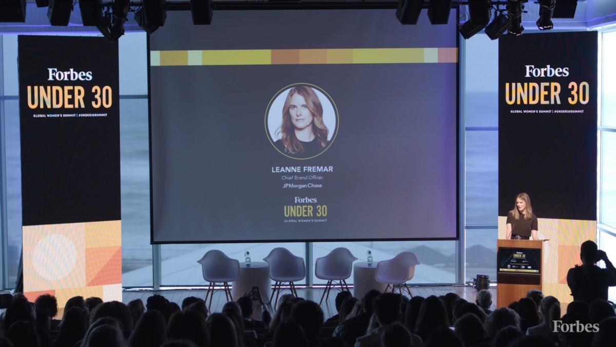 Leanne Fremar, Chief Brand Officer, JPMorgan Chase | Under 30 Global Women's Summit 2019